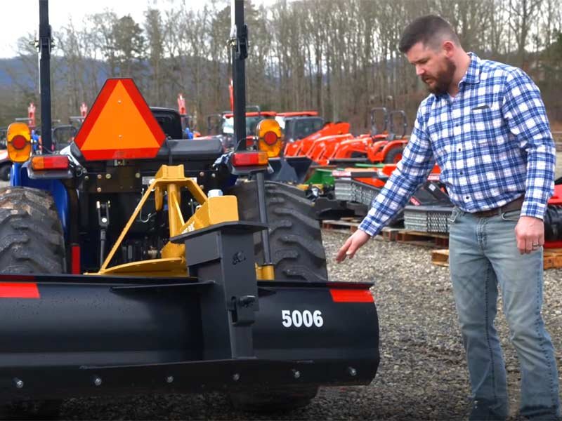 How To Repair A Gravel Driveway with a Scrape Blade After Heavy Rain